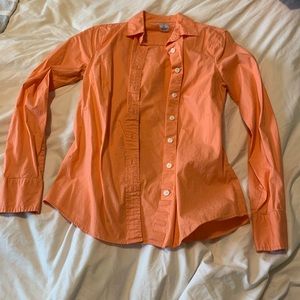 [ j. crew ] • coral dress shirt